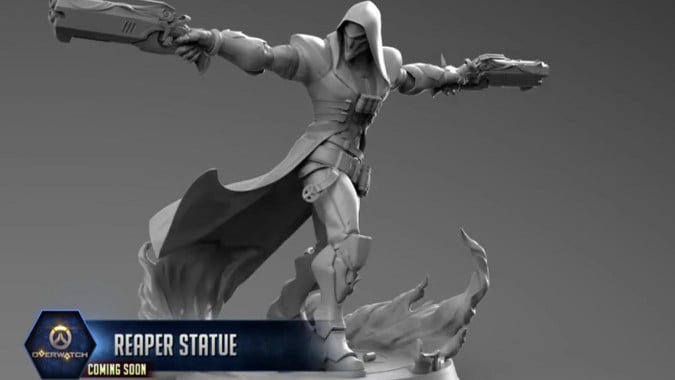 overwatch reaper statue blizzard
