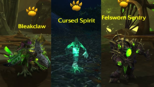 bleakclaw cursed spirit felsworn sentry pet battles tanaan