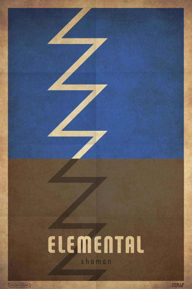 blizzcrafts minimalist shaman poster