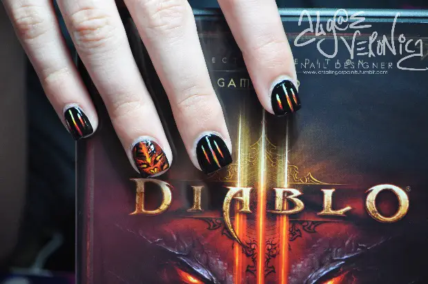 d3 nail art algae blizzcrafts