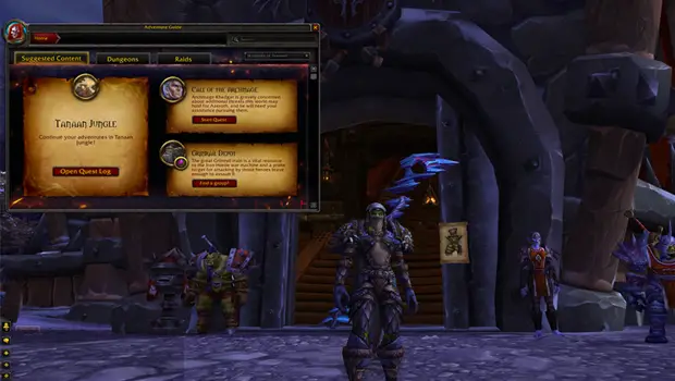 New Adventuring Guide in 6.2