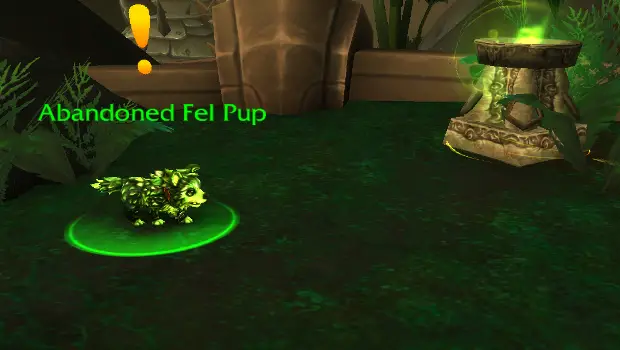 fel pup quest pet battle