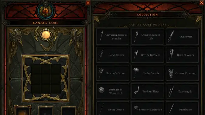 diablo 3 cube items