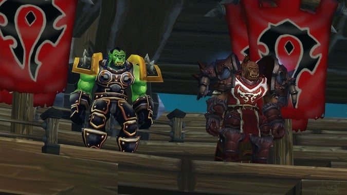 thrall and garrosh in crusaders coliseum