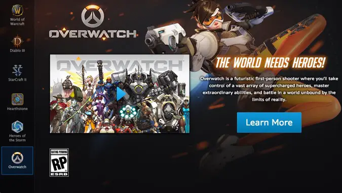 blizzard battle.net launcher