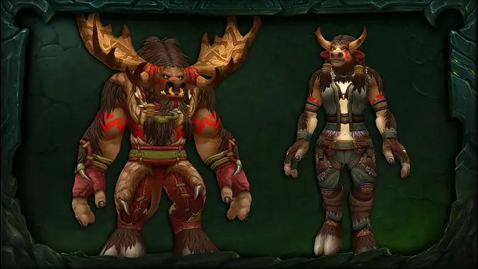 Tauren with antlers