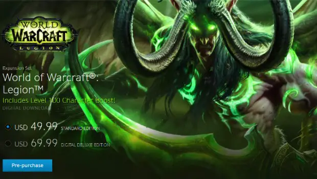 World of Warcraft: Legion available for pre-order now