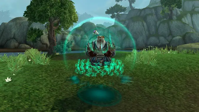 A meditating mistweaver