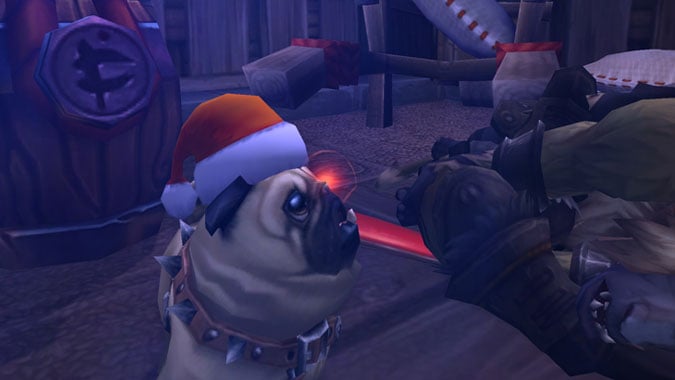 Christmas Perky Pug