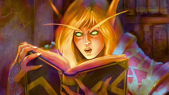 Arcane_Sanctum_Header_TCG_blood_elf_mage_with_book