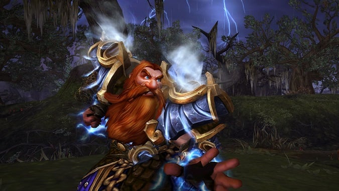 legion shaman casting a lightning spell