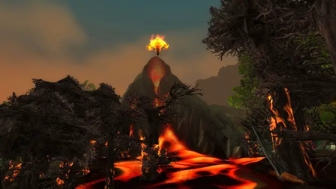 ashenvale volcano