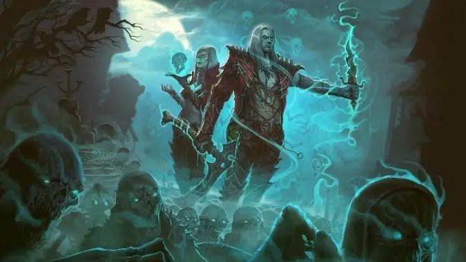 Diablo 3 male and female Necromancer