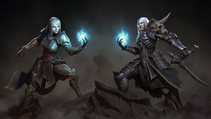 Diablo 3 Male and Female Necromancers