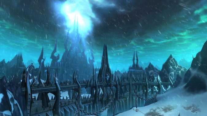 Icecrown Citadel in Northrend during Wrath of the Lich King