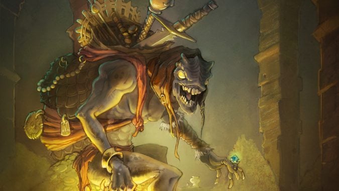 Diablo stylized treasure goblin artwork