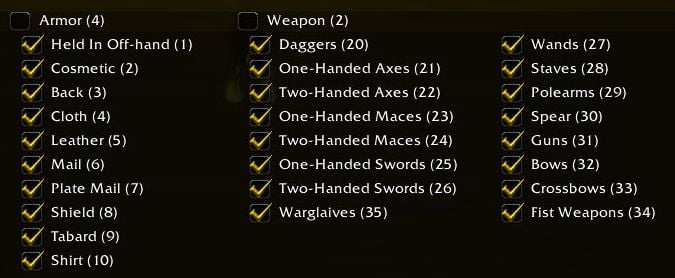 all of the things addon wow interface