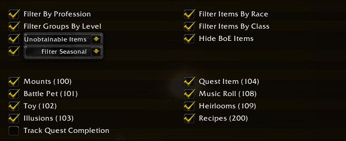 all of the things addon wow interface