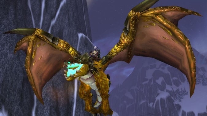 Time-Lost Proto Drake mount in Storm Peaks