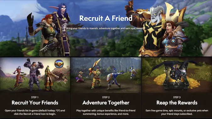 ascension wow recruit a friend