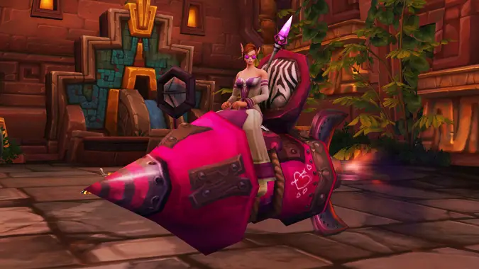 Bright pink X-45 Heartbreaker rocket mount