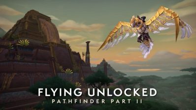 How to get Battle for Azeroth Pathfinder to start flying