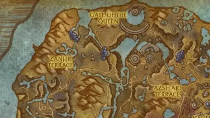 wow raid locations map