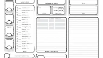 How to understand a D&D character sheet