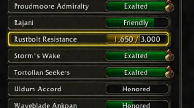 How could account-wide reputation work in WoW?