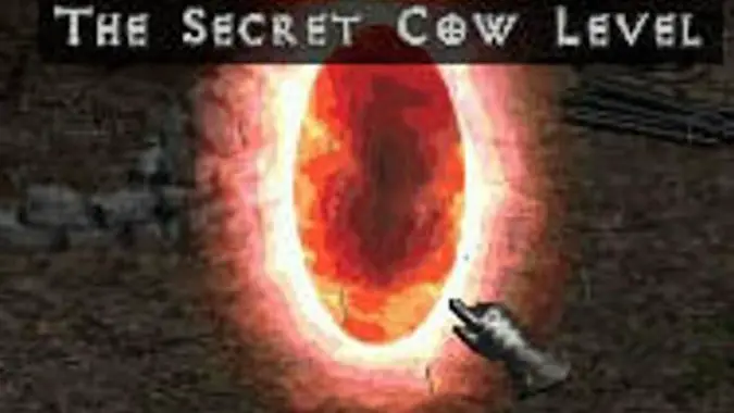 diablo 2 how to access the cow level recipe