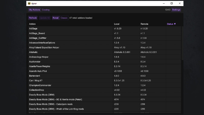 how to use twitch for wow addons