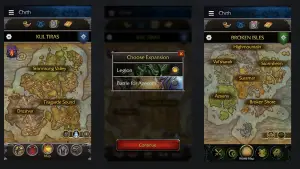 wow companion app not loading