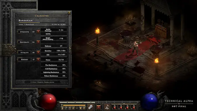 diablo 2 resurrected skill bar pc