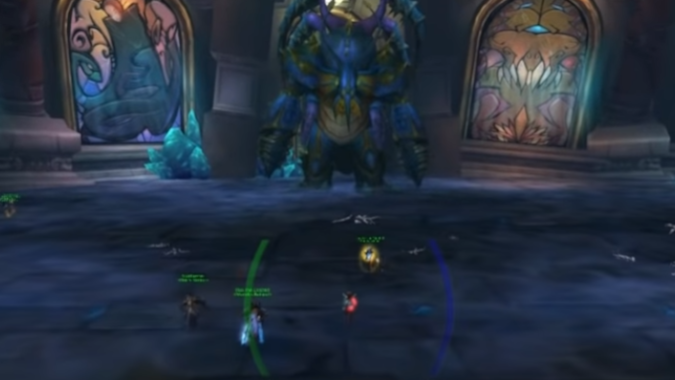 A raid group gets ready to fight General Vezax in Ulduar
