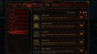 how do i do conquests in diablo 3