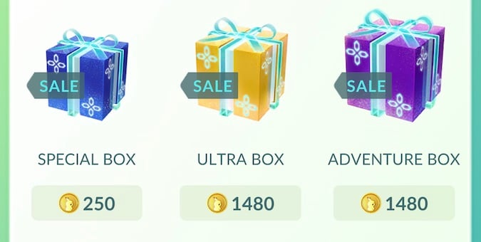 Pokemon Go - In-Game Shop - Loot Boxes