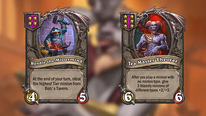 Rendle and Theotar Battlegrounds cards