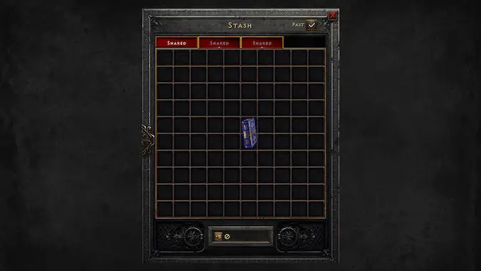 Diablo 2 Resurrected -- Withdraw-only Tabs in Stash