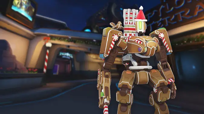 Overwatch 2 Gingerbread Bastion