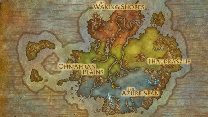 Map of the Dragon Isles