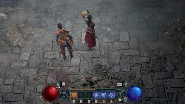 How To Get Started With The Sorcerer In Diablo 4   Diablo 4 Sorceress With Neyrelle Showing Health Mana Globes 620x350 