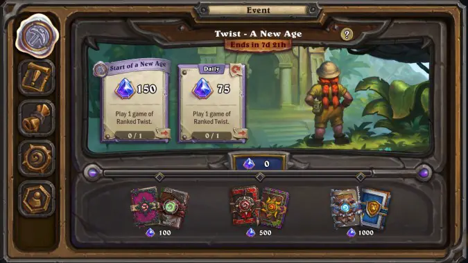 Earn up to six Hearthstone packs in the Twist – A New Age event, now live