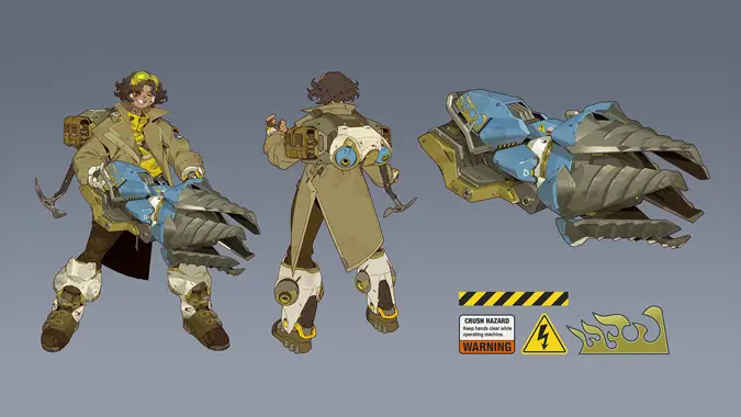 Concept art for Venture, highlighting their gear