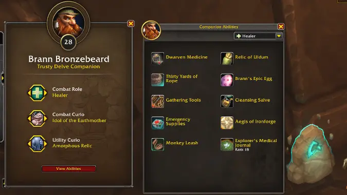 Brann Bronzebeard's Companion Page