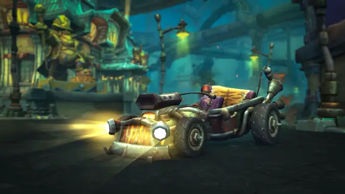 World of Warcraft The War Within Undermined Hot Rod Car