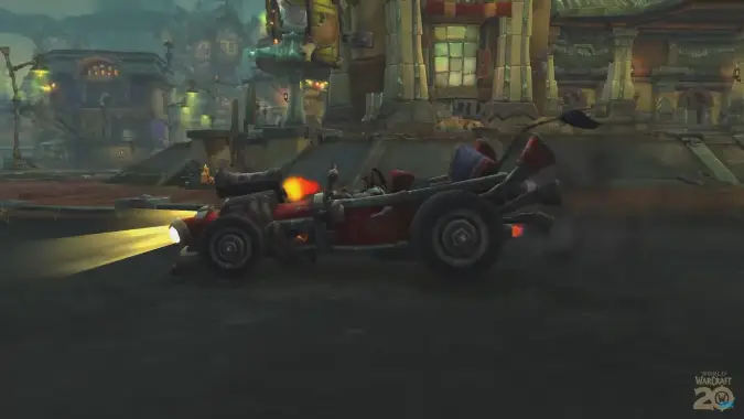 World of Warcraft The War Within Undermined Hot Rod Car Red