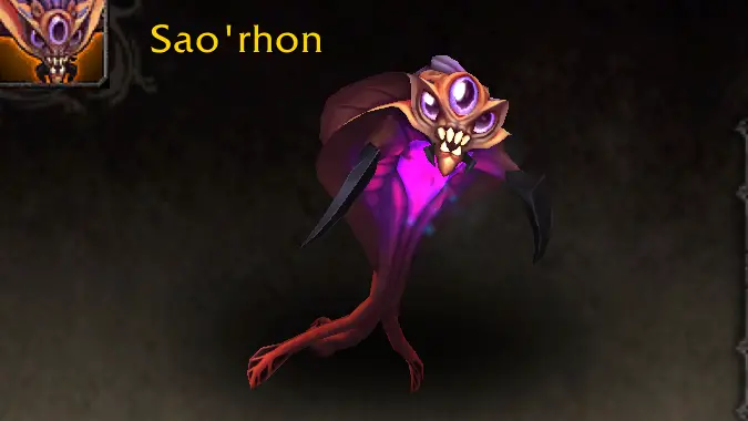 World of Warcraft Ghosts of K'aresh Sao'rhon Cosmic Ray Pup Battle Pet