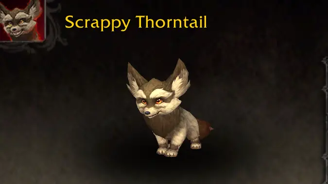 World of Warcraft Ghosts of K'aresh Scrappy Thorntail Battle Pet